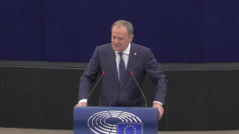 Premier Donald Tusk przedstawia w Parlamencie Europejskim w Strasburgu priorytety polskiej prezydencji w Radzie Unii Europejskiej [WIDEO]