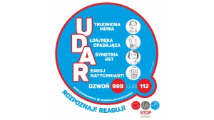 Udar mózgu - szybka reakcja może uratować życie Biuro prasowe