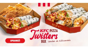 Idealny zestaw kibica na Euro 2024 to KFC Pizza Twisters Box Biuro prasowe