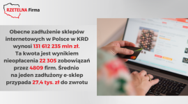 Polskie e-sklepy - popularność rośnie wraz z liczbą dłużników