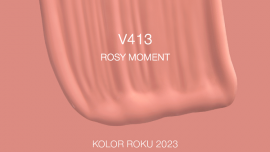 Tikkurila przedstawia V413 Rosy Moment - Kolor Roku 2023