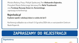 ZAPROSZENIE NA KONFERENCJĘ - NAJMŁODSI.PL