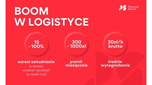 Trwa boom w logistyce. Zarobki to średnio 30 zł za godzinę brutto