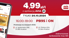 Paliwo za 4,99 zł/l na dwóch stacjach AVIA w Krakowie