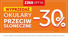 Super rabat -30% na okulary przeciwsłoneczne w salonach Ziko Optyk