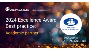 Akademia Leona Koźmińskiego z prestiżową nagrodą AICPA & CIMA Excellence Award