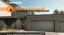 Marka KRISPOL wprowadza do oferty bramę garażową z pakietem PREMIUM