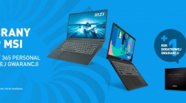 Kup wybrany laptop MSI i otrzymaj Microsoft 365 Personal oraz rok dodatkowej gwa