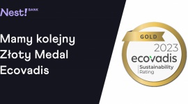 Nest Bank po raz kolejny ze złotym medalem EcoVadis