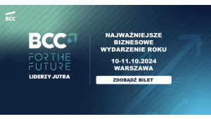 BCC FOR THE FUTURE już 10 i 11 października Biuro prasowe